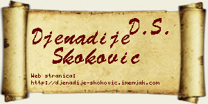 Đenadije Skoković vizit kartica